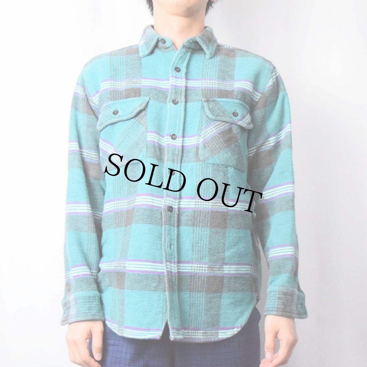 画像2: 70〜80's APPALACHIAN TRAIL チェック柄 ヘビーネルシャツ (2)