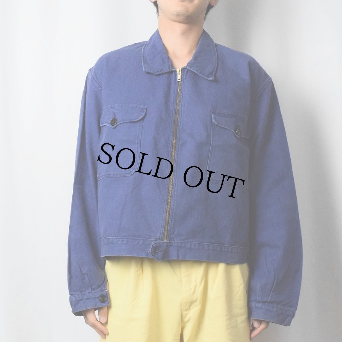 画像2: 〜70's EURO SOLIDA コットンワークジャケット (2)