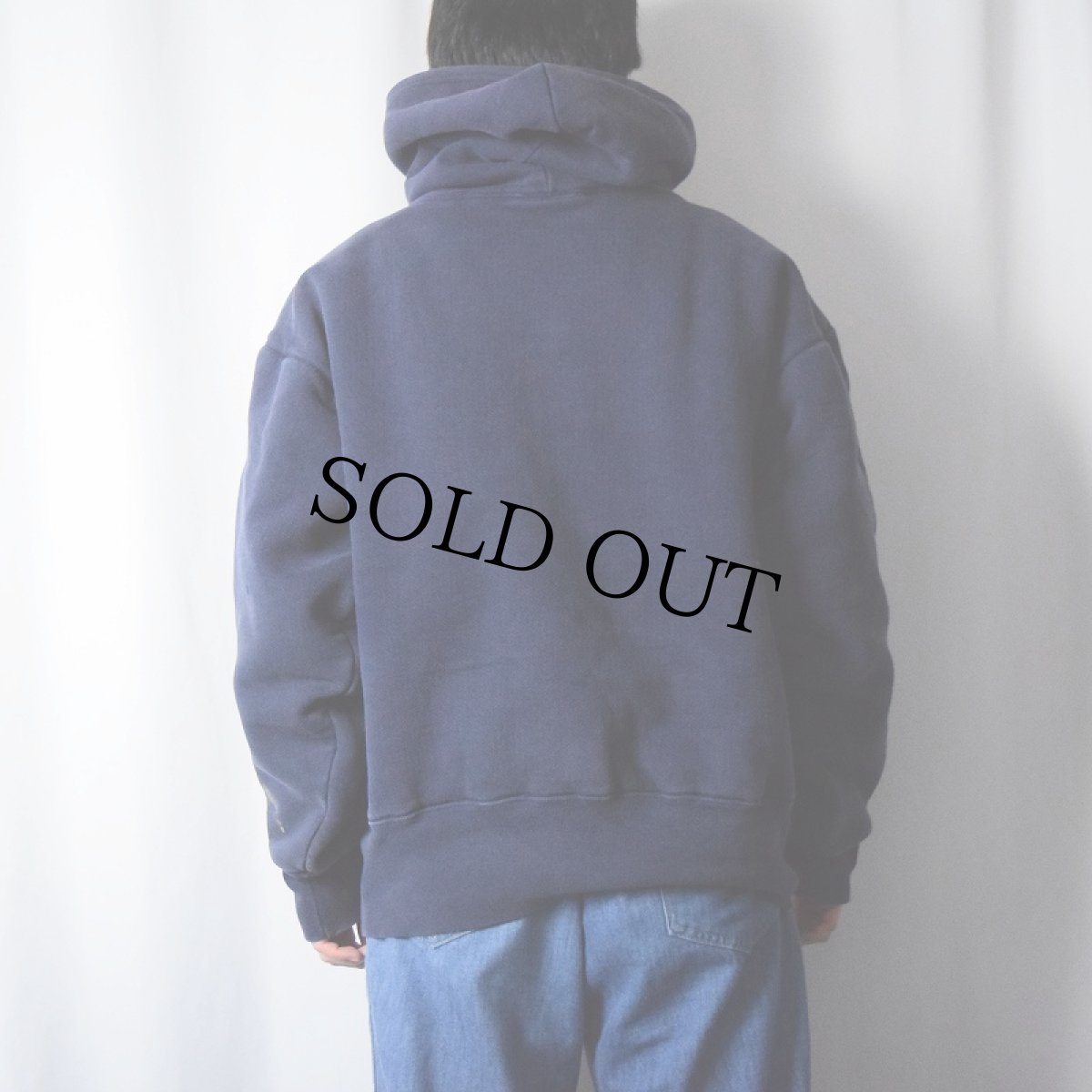 画像3: 90's CAMBER USA製 刺繍入り スウェットフーディー NAVY L (3)