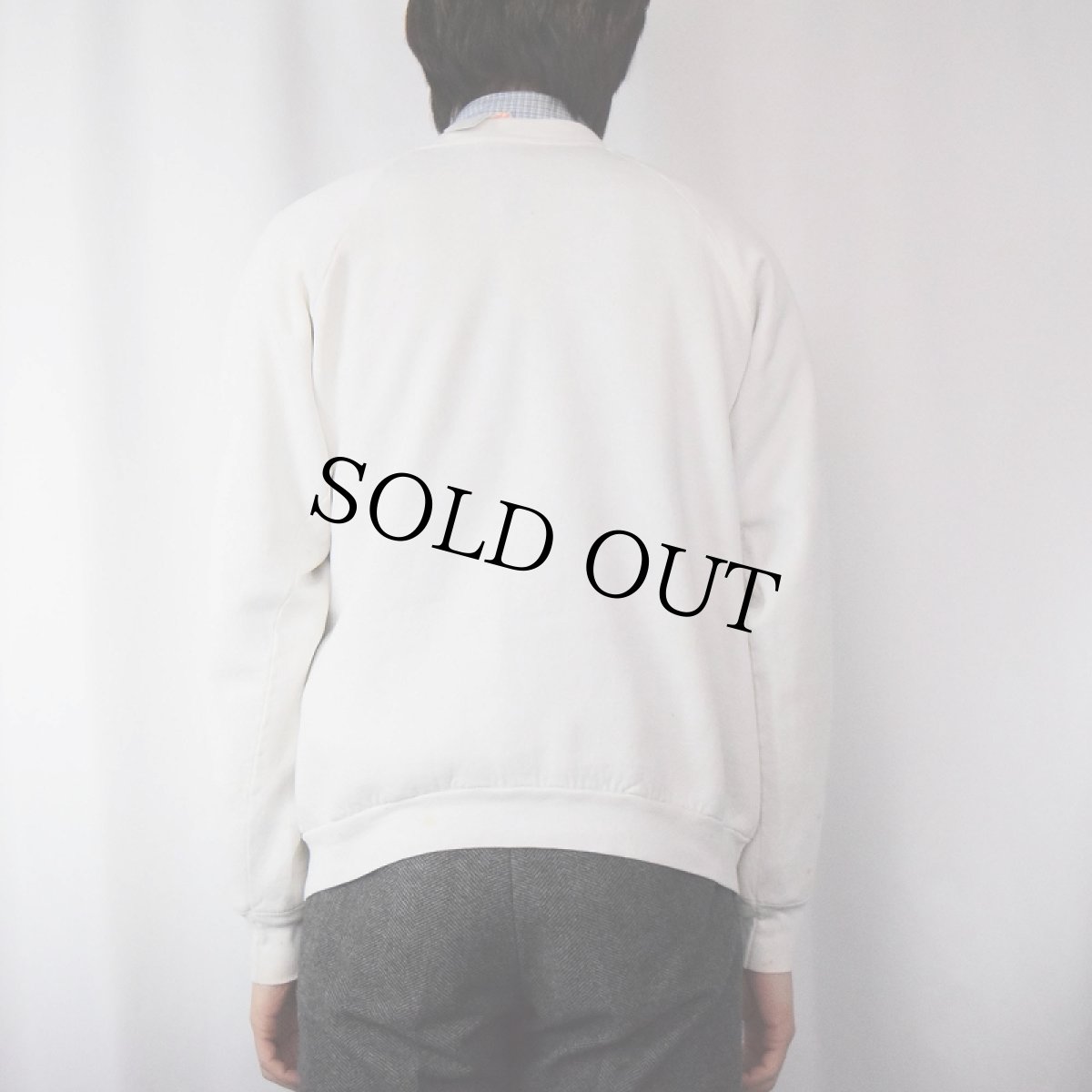 画像3: 90's SHOEBOX USA製 "Stress?! What Stress?" イラストプリント ラグランスウェット XL (3)