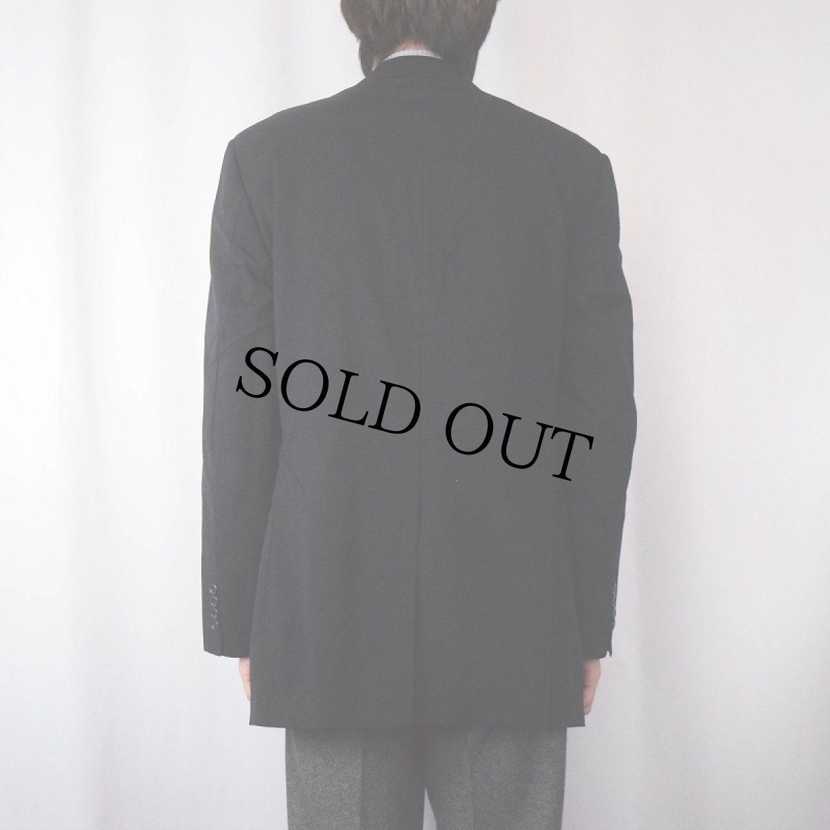 画像3: 〜90's Brooks Brothers CANADA製 "BROOKSEASE" ウールテーラードジャケット NAVY SIZE42L (3)