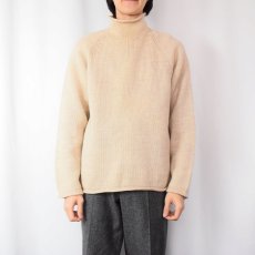 画像2: J.CREW ロールネック ウールニットセーター L (2)