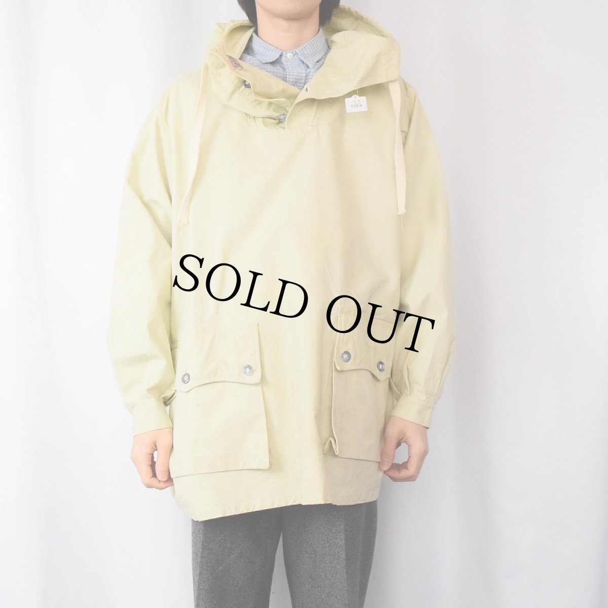 画像2: 【SALE】 40's スウェーデン軍 スノーカモ アノラックパーカー (2)