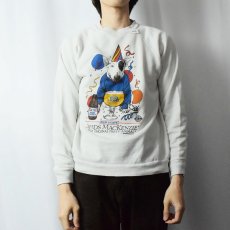 画像2: 80's BUD LIGHT "Spuds MacKenzie" ビールメーカー プリントラグランスウェット (2)