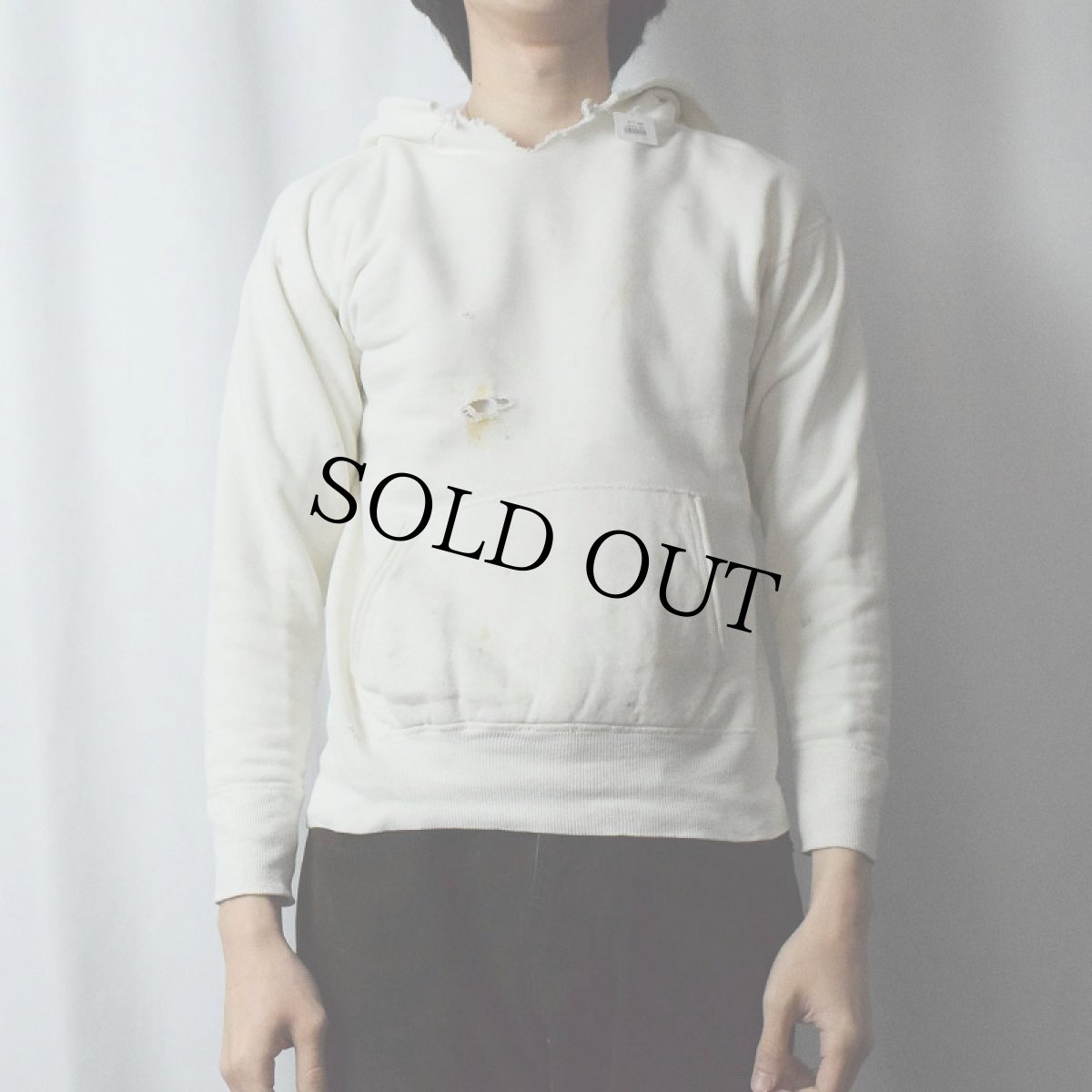 画像2: 50's De-Jac 無地スウェットフーディー M (2)