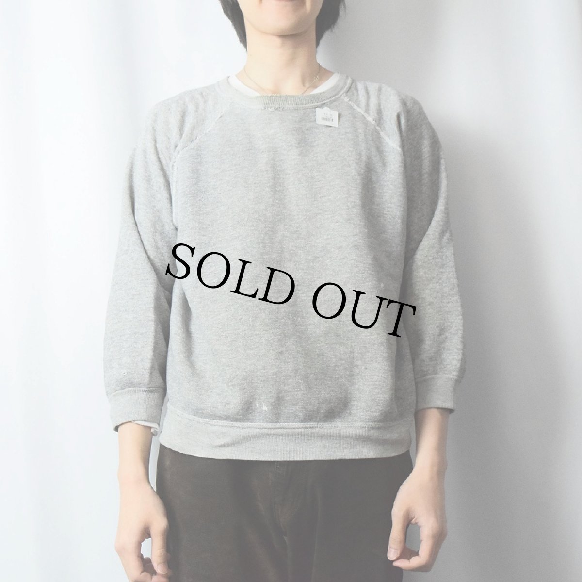 画像2: 50〜60's 無地ラグランスウェット (2)