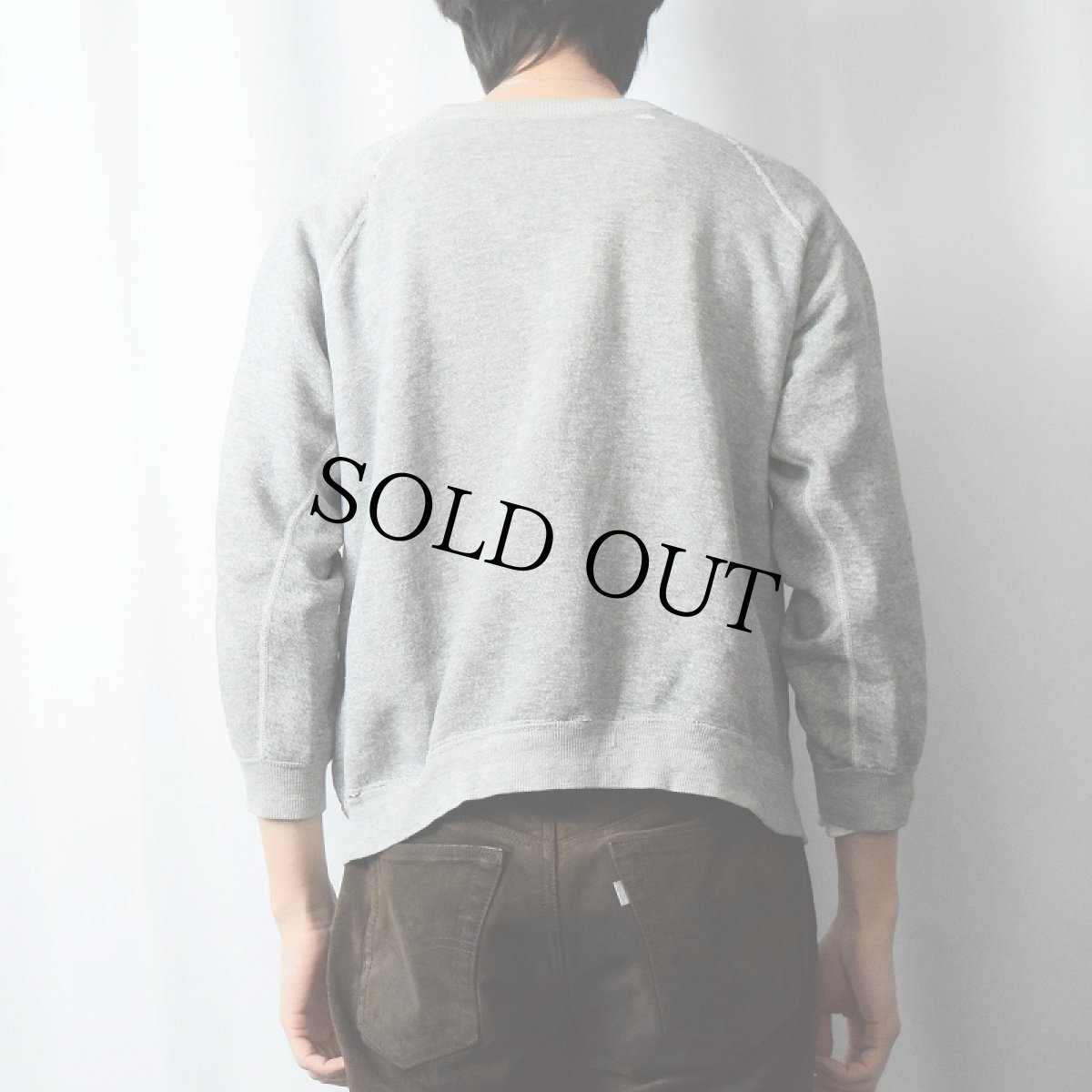 画像3: 50〜60's 無地ラグランスウェット (3)