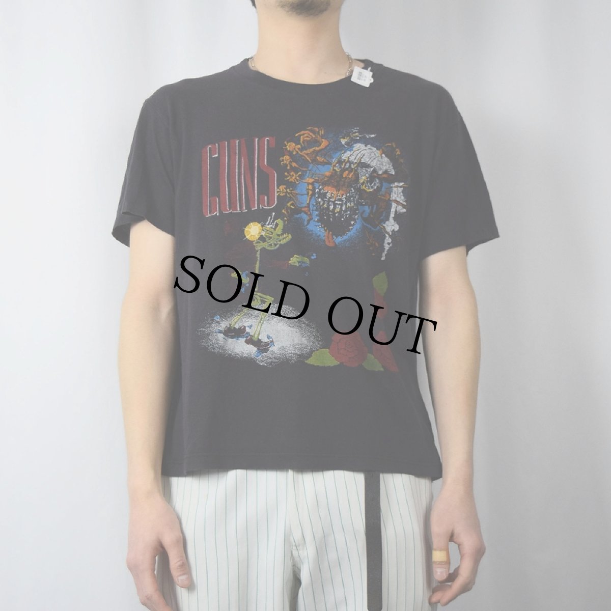 画像3: 80's GUNS N' ROSES ロックバンドTシャツ BLACK (3)