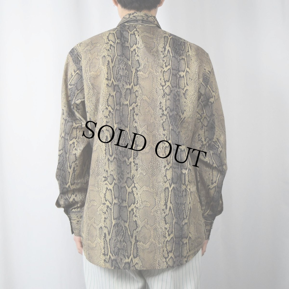 画像3: 80〜90's Wrangler "WESTERN SHIRTS" パイソン柄 ウエスタンシャツ L (3)