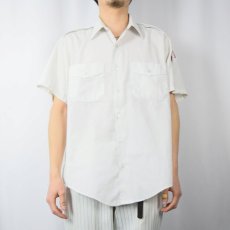 画像3: 70's Flying Cross USA製 "ALZAFAR  HILL COUNTRY SHRINE CLUB" フリーメイソン チェーン刺繍 ワークシャツ SIZE16 (3)