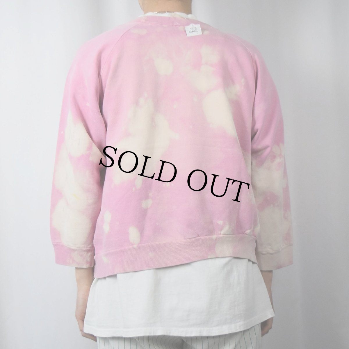 画像3: 70's〜 "GULFBUSTERS" ブリーチ加工 パロディプリント ラグランスウェット (3)