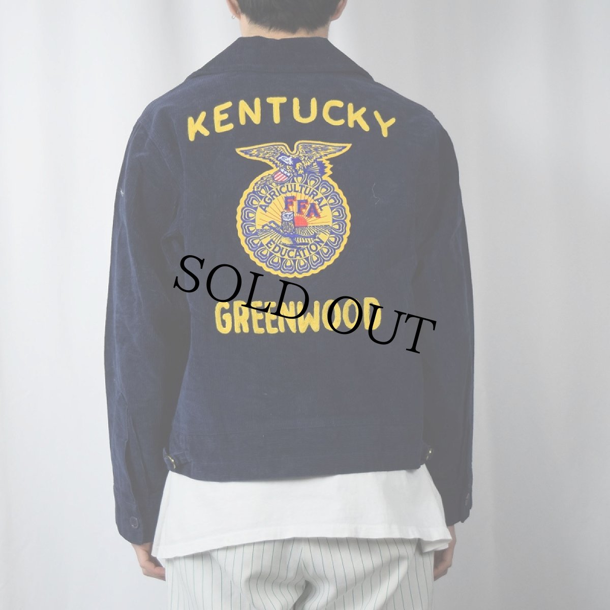 画像4: 2000's FFA "KENTUCKY GREENWOOD" ファーマーズコーデュロイジャケット 38 (4)