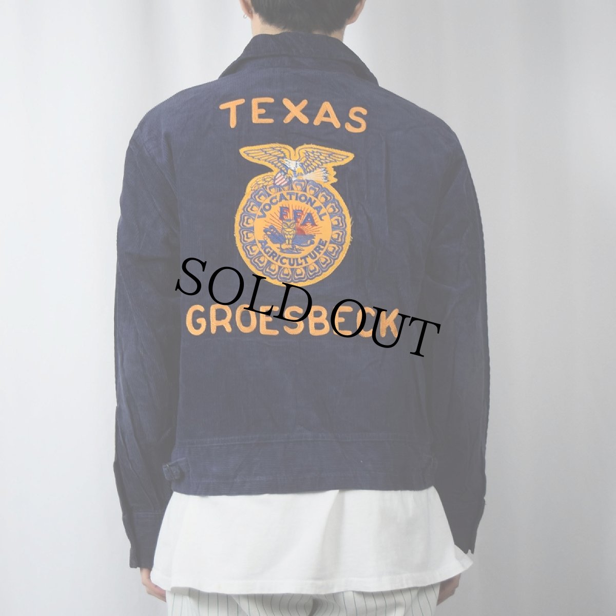 画像4: 〜90's FFA "TEXAS GROESBECK" ファーマーズコーデュロイジャケット 40 (4)