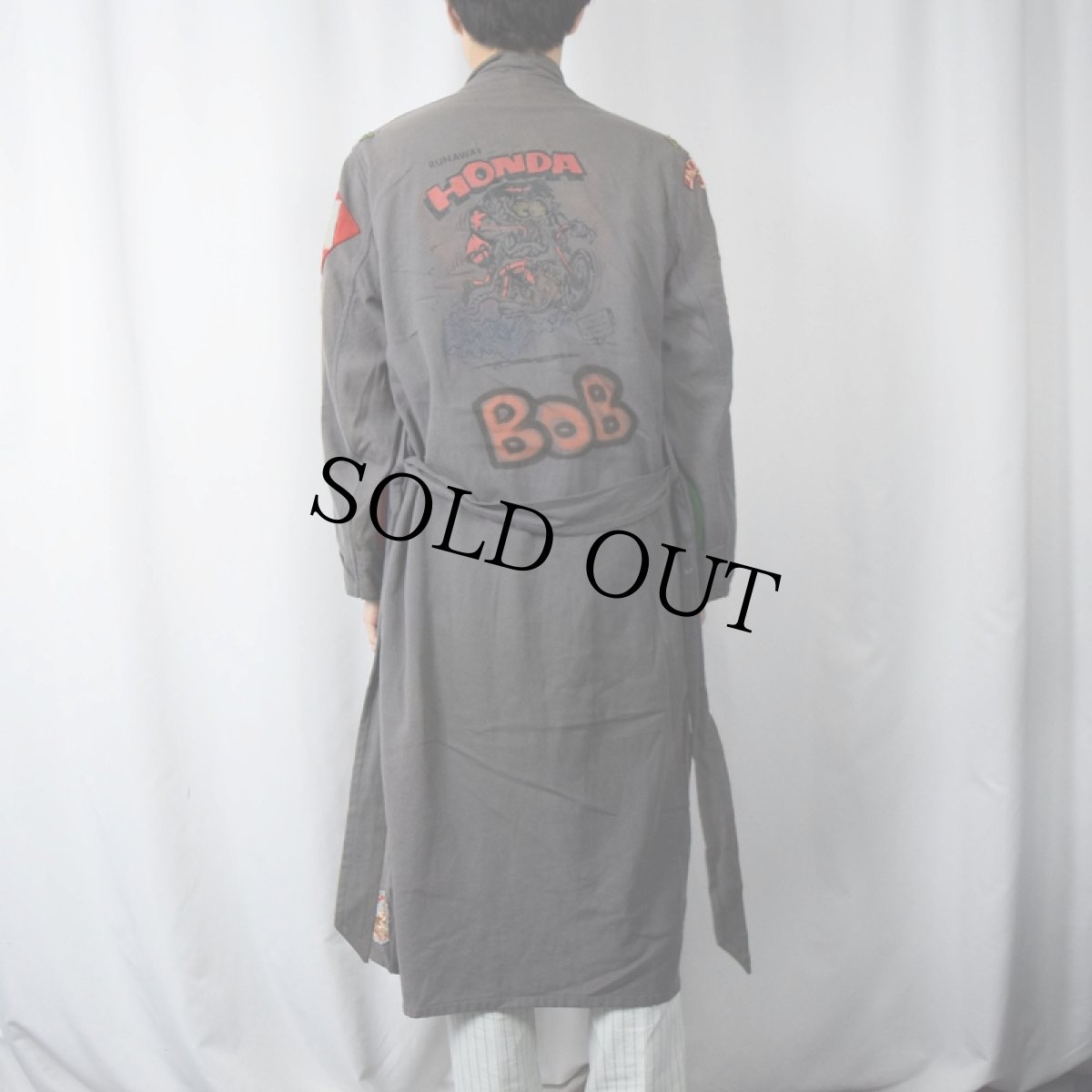 画像4: 60's HONDA ワッペン付き ウールガウン (4)