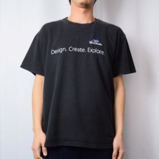 画像2: Microsoft Visual Studio "Design. Create. Explore." コンピューター企業Tシャツ BLACK L (2)