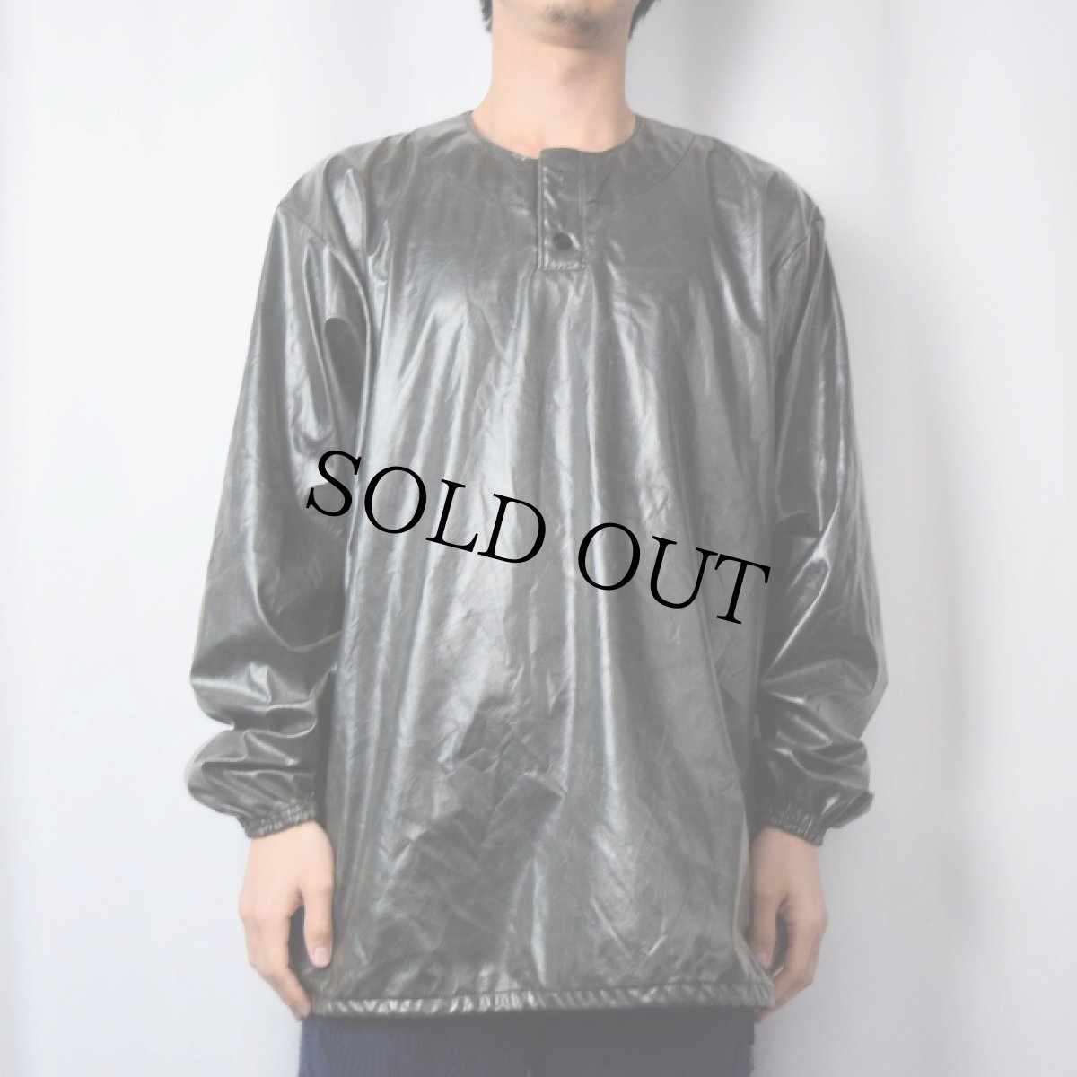 画像2: 80's Wilson USA製 シャイニー プルオーバージャケット L (2)