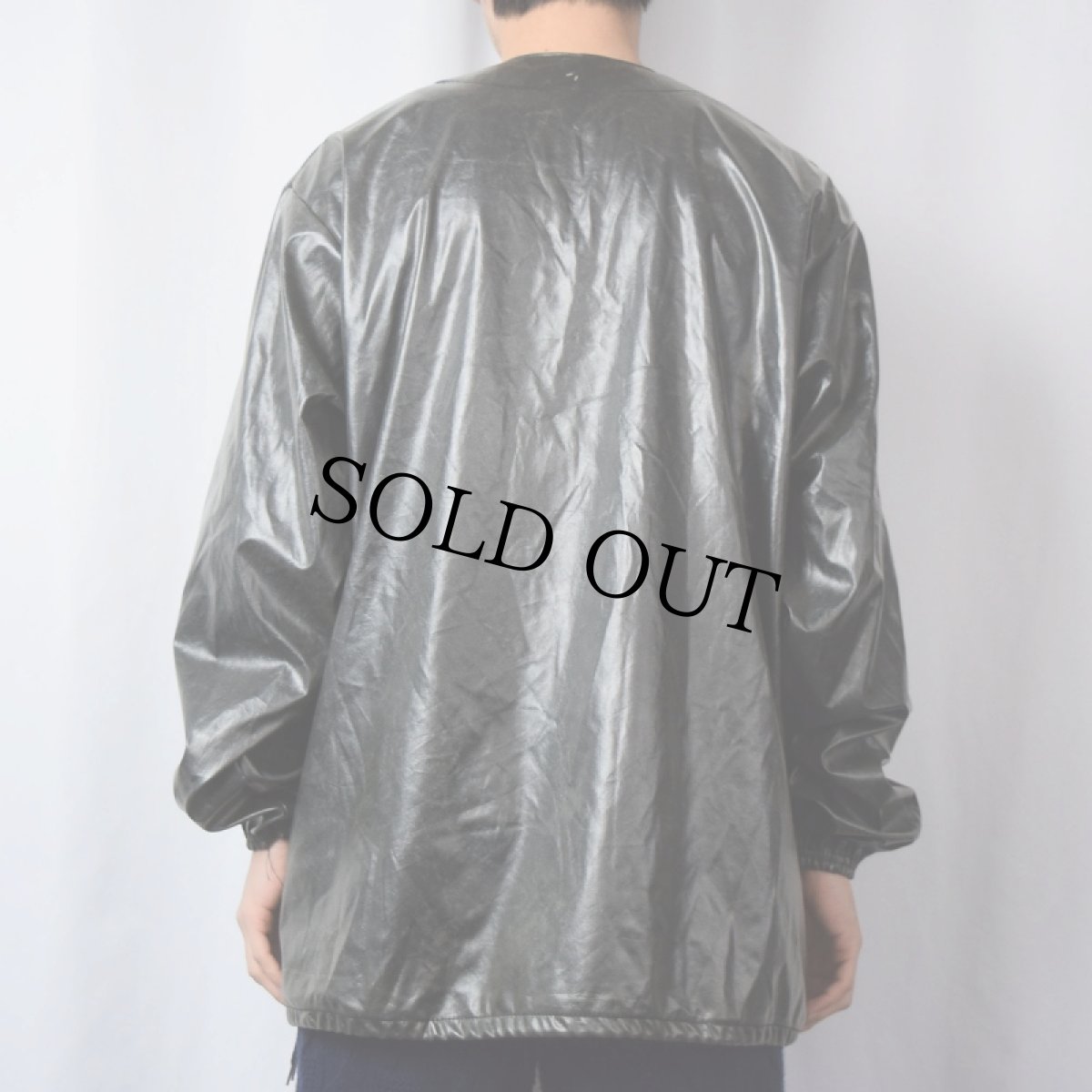 画像3: 80's Wilson USA製 シャイニー プルオーバージャケット L (3)