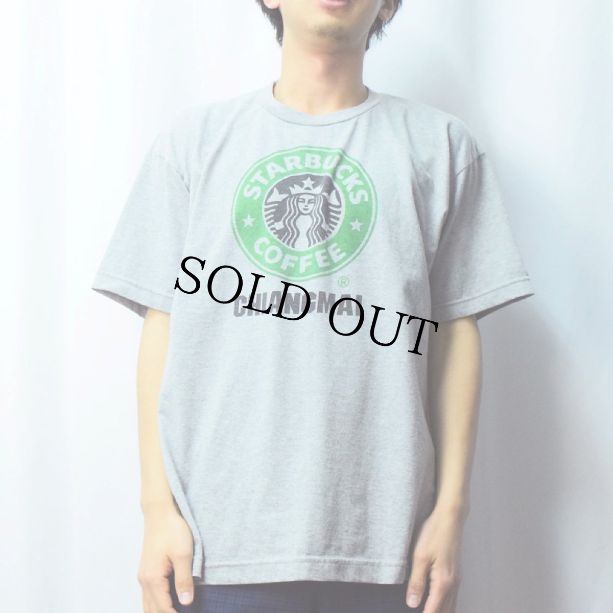 画像2: 【SALE】 STARBUCKS COFFE "CHIANGMAI" ロゴプリントTシャツ L (2)