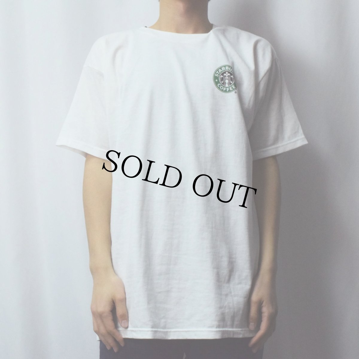 画像3: STARBUCKS COFFE "LUNCH AT STARBUCKS" フォトプリントTシャツ L (3)