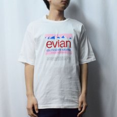 画像2: evian 飲料水ロゴプリントTシャツ (2)