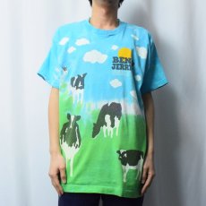 画像2: 90's BEN&JERRY'S USA製 食品メーカー 大判プリントTシャツ L (2)