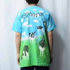 画像3: 90's BEN&JERRY'S USA製 食品メーカー 大判プリントTシャツ L (3)