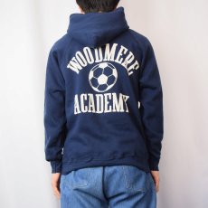 画像3: 80's Champion トリコタグ USA製 "WOODMERE ACADEMY" プリントラグランスウェットフーディー L (3)