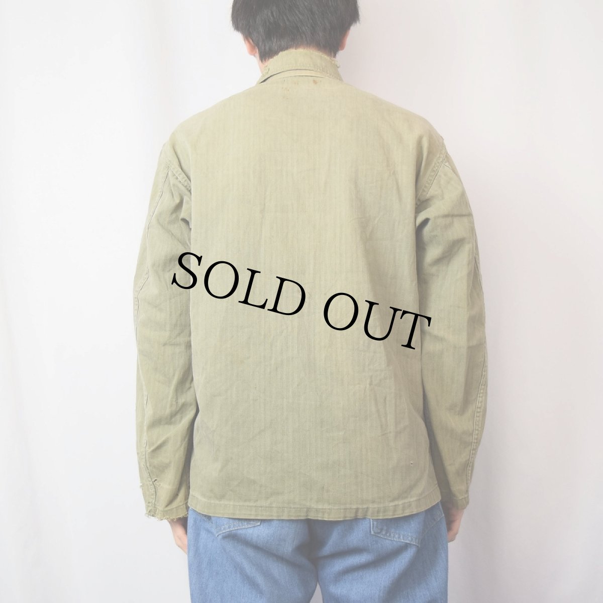 画像3: 40's U.S.ARMY 13スター M-47 HBTジャケット (3)