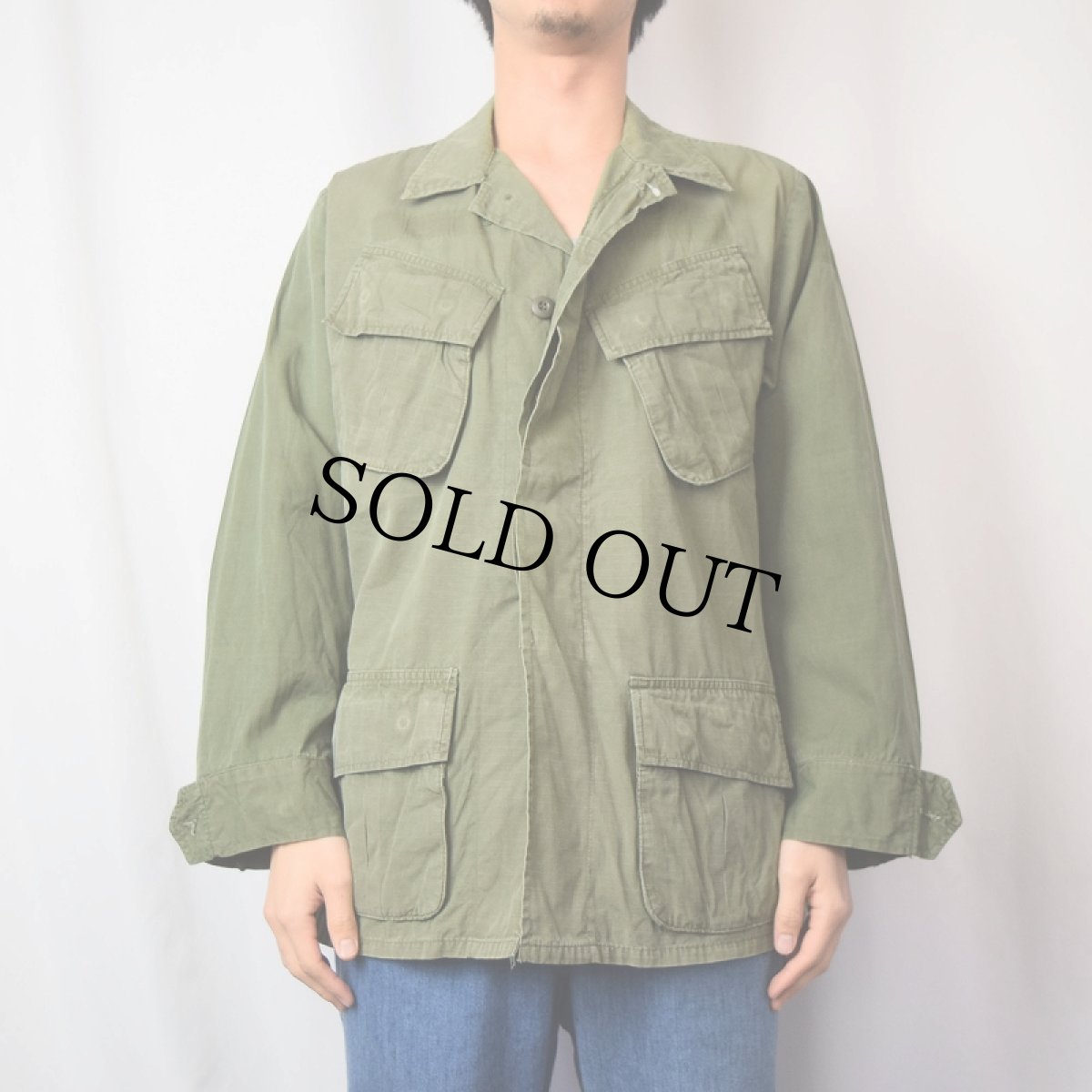 画像2: 60's U.S.ARMY ジャングルファティーグジャケット 5th SMALL-REGULAR (2)