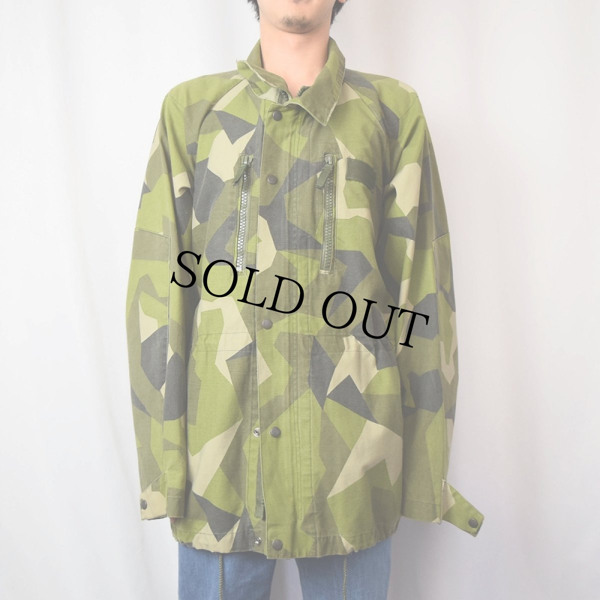 画像2: 【お客様お支払い処理中】90's SWEDISH MILITARY M-90 スプリンターカモジャケット (2)