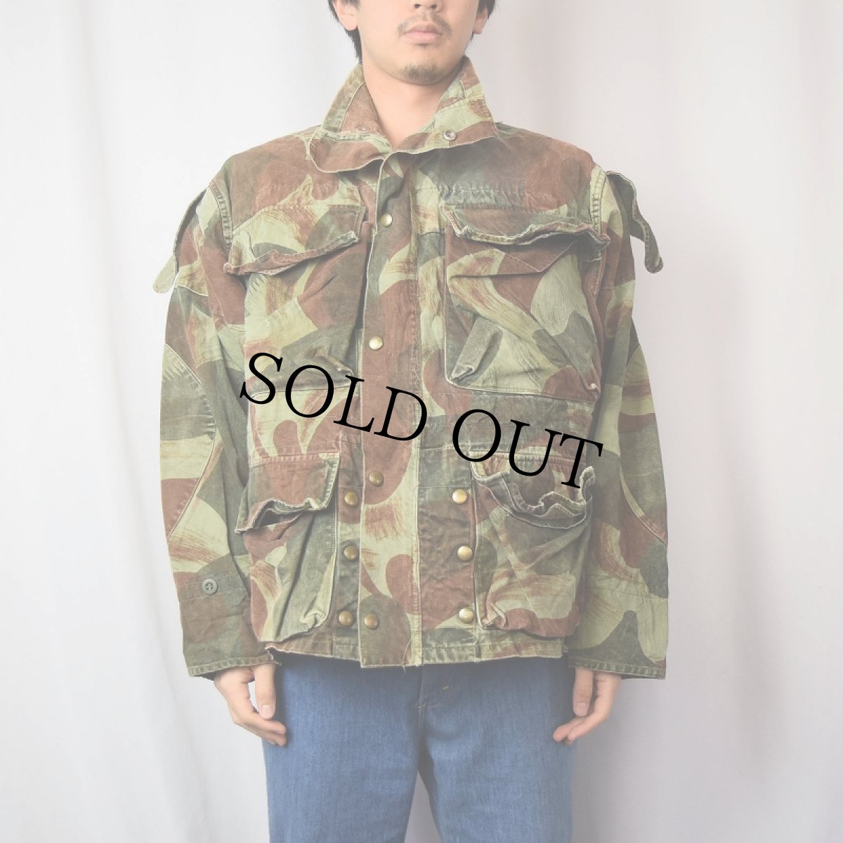 画像2: 50's ベルギー軍 ブラッシュストロークカモ デニソンジャケット (2)