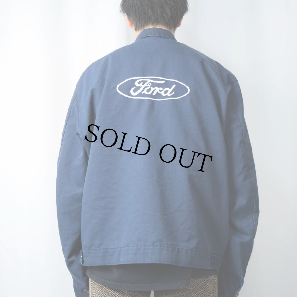 画像4: 80〜90's Ford USA製 自動車メーカー ライナー付き ロゴ刺繍ワークジャケット SIZE3 (4)