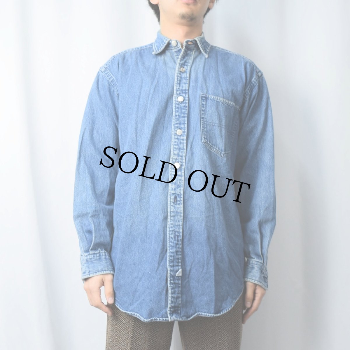 画像2: 80's〜90's POLO COUNTRY Ralph Lauren デニムシャツ S (2)