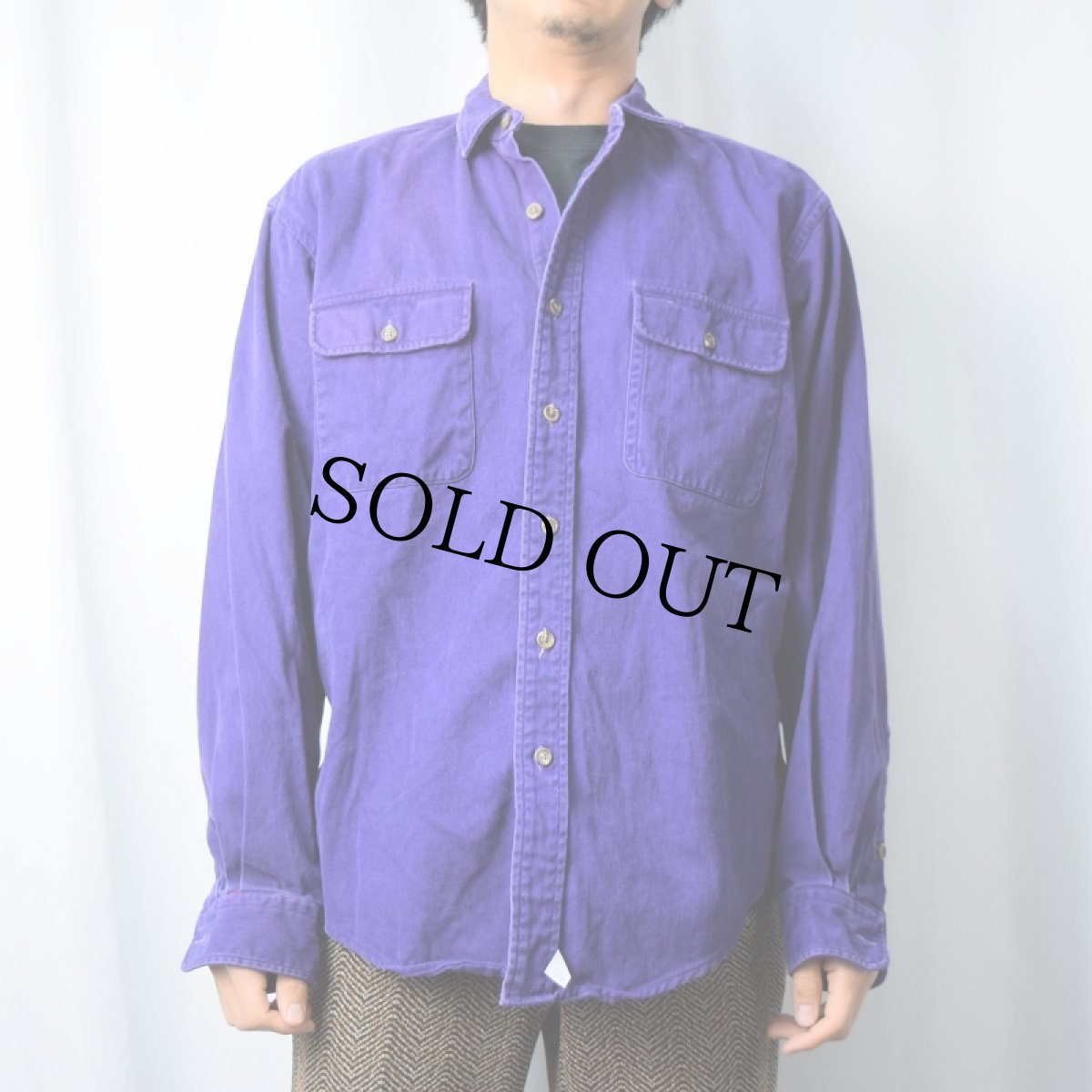 画像2: 90's POLO Ralph Lauren USA製 ヘビーネルシャツ M (2)