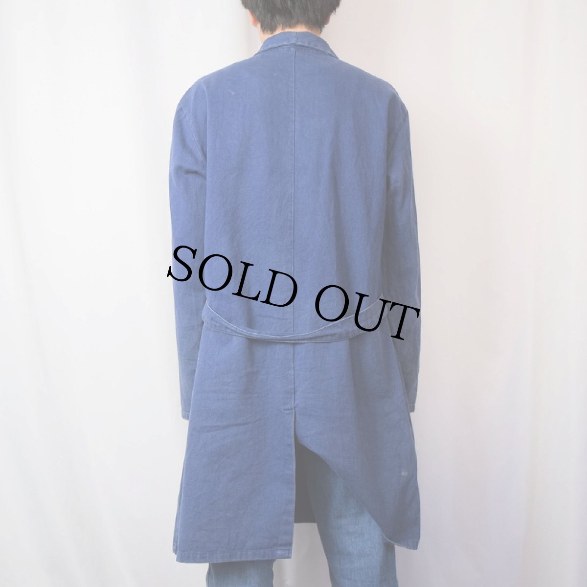 画像3: 60〜70's EURO ADDA コットンアトリエコート SIZE50 (3)