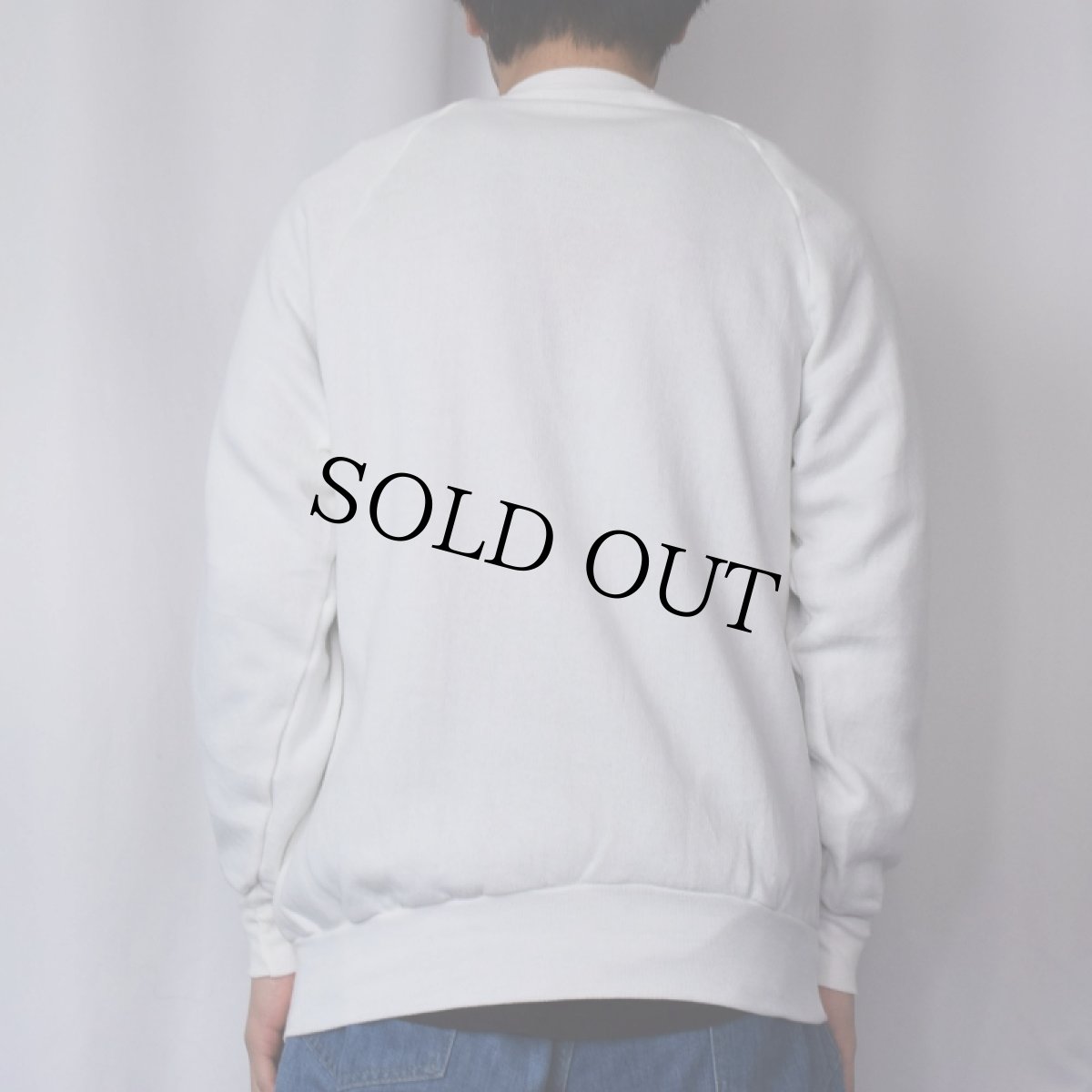 画像3: "man of steel" キャラクタープリント ラグランスウェット (3)