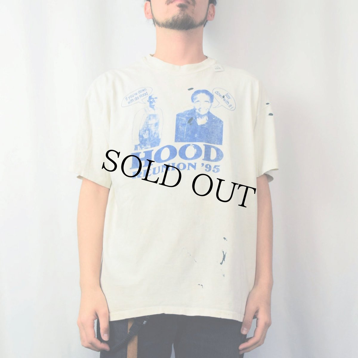 画像3: 90's USA製 "FOOD REUNION" プリントTシャツ XL (3)