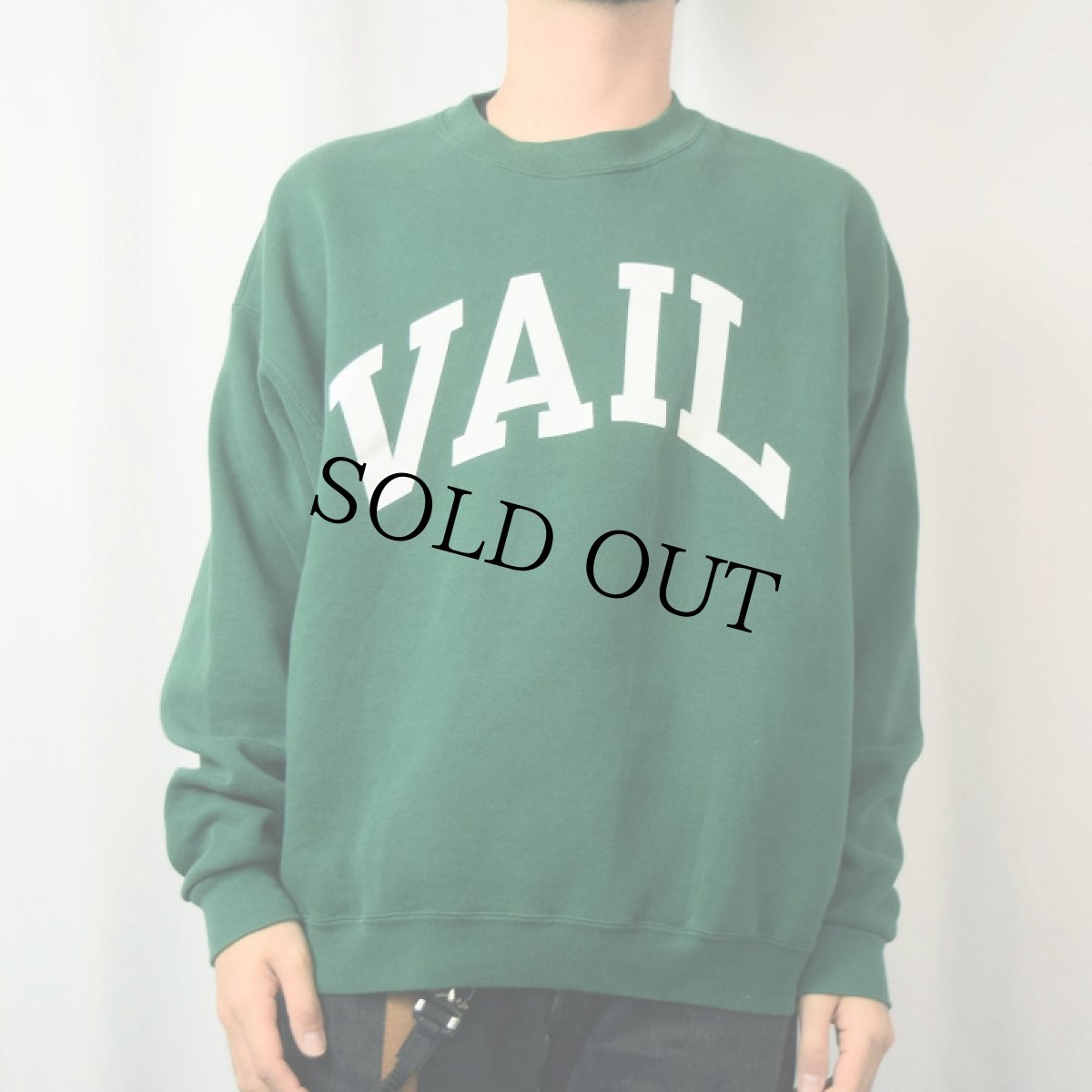 画像2: 90's Champion USA製 "VALL" プリントスウェット XL (2)