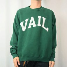 画像2: 90's Champion USA製 "VALL" プリントスウェット XL (2)