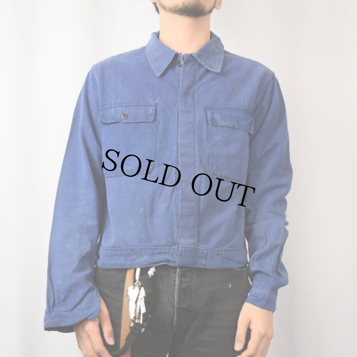 画像2: 〜90's EURO コットンワークジャケット SIZE50 (2)