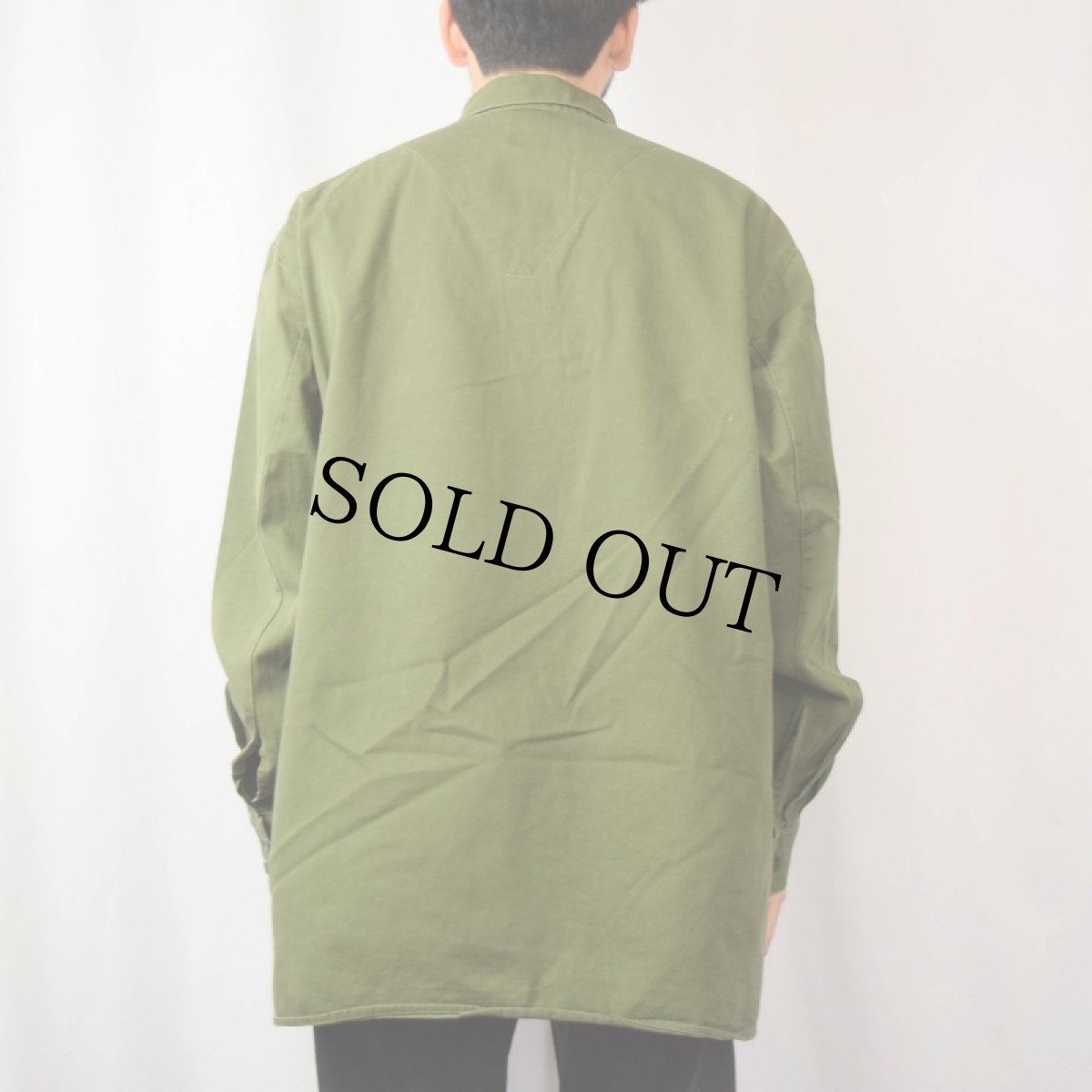 画像3: 80's スウェーデン軍 M-55 プルオーバーシャツ SIZE45 (3)