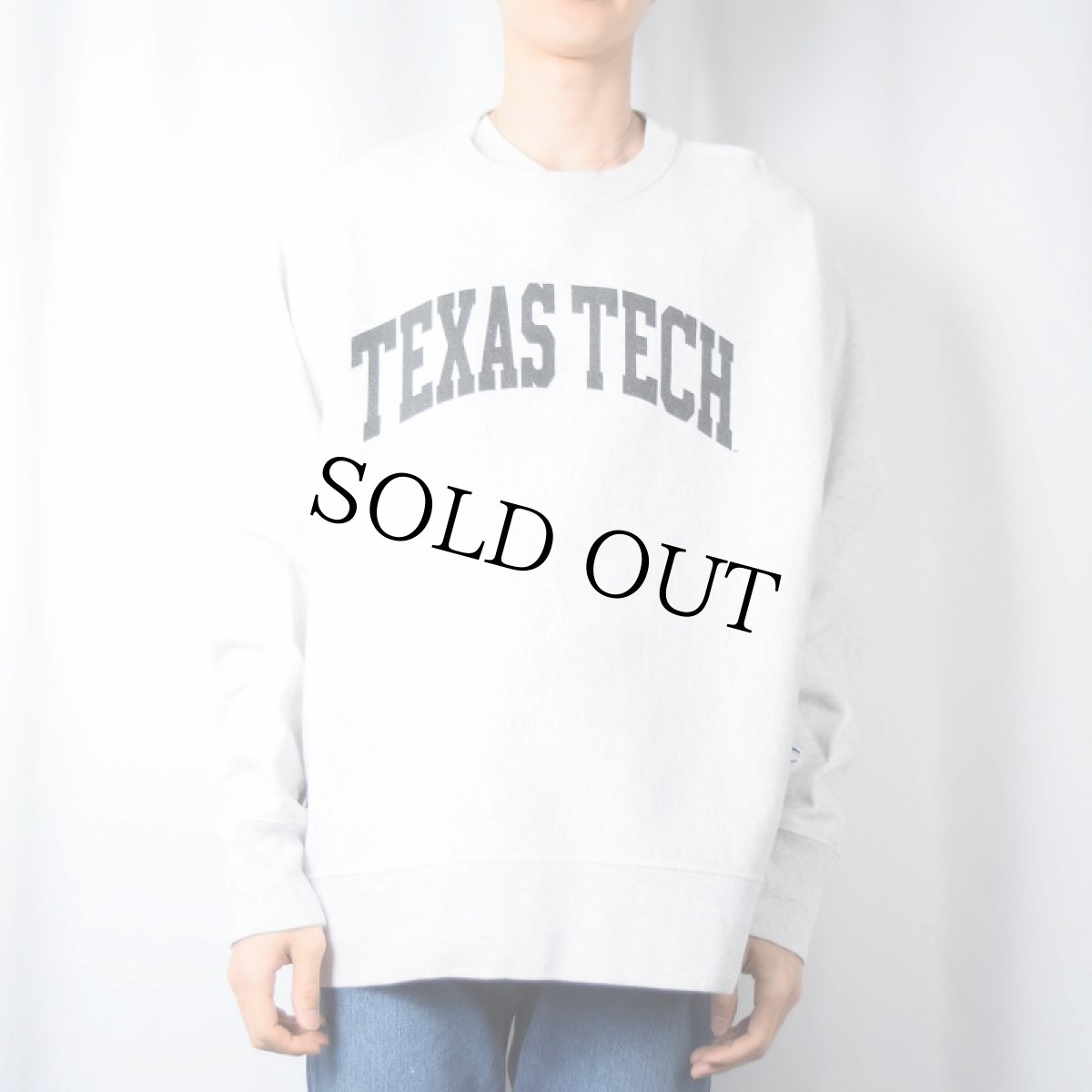 画像2: Champion REVERSE WEAVE "TEXAS TECH" プリントスウェット XL (2)