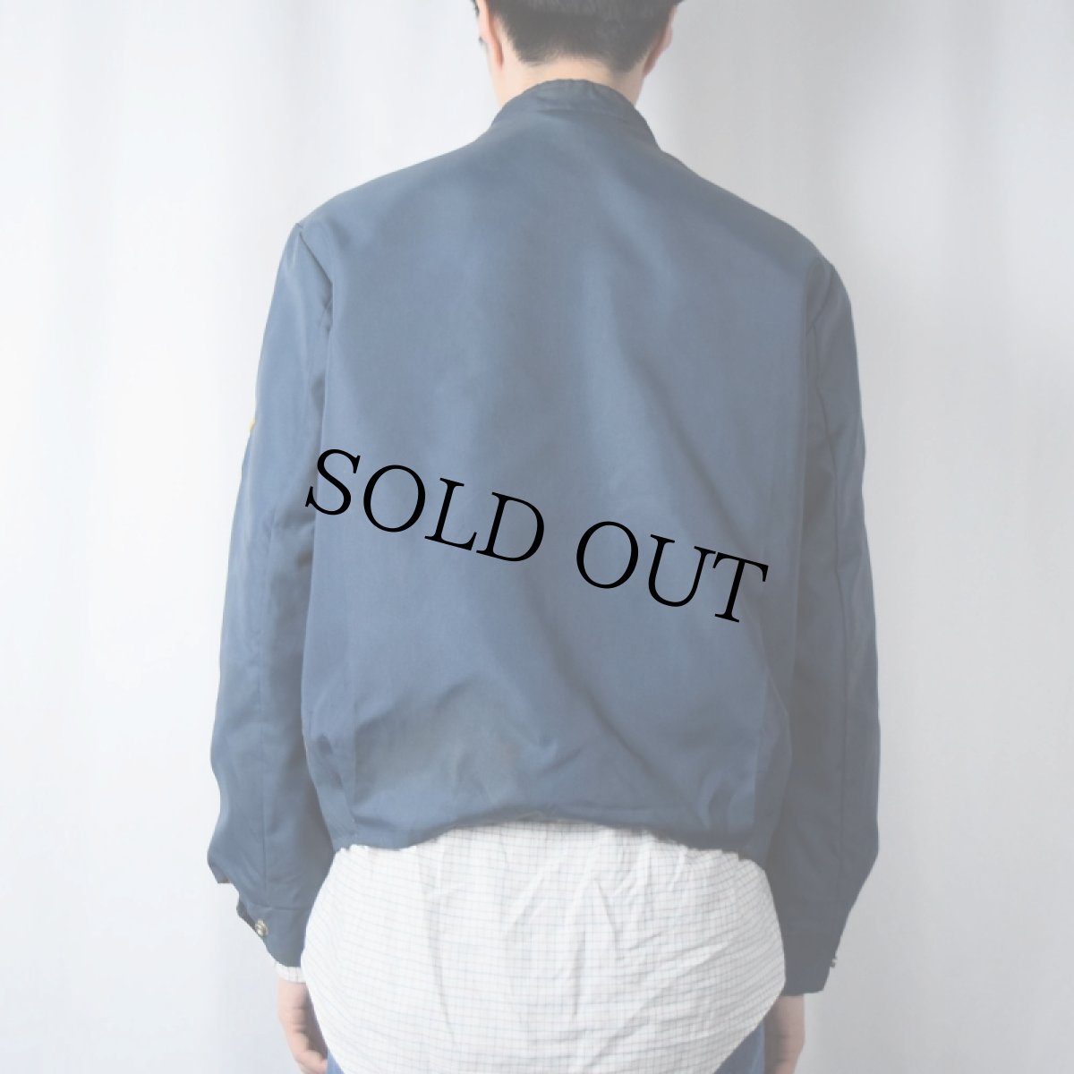 画像3: 70's "Suburbanites" ワッペン×刺繍 スタンドカラー ナイロンスタジャン (3)