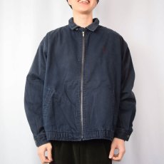 画像2: POLO Ralph Lauren ロゴ刺繍 コットンスイングトップ NAVY XL (2)