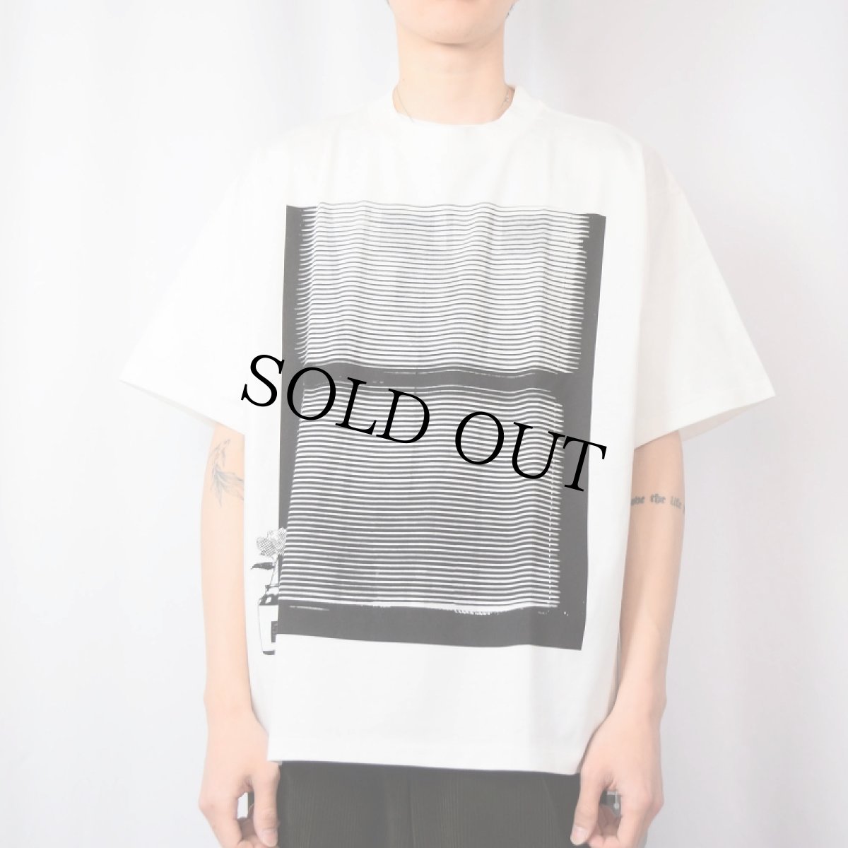 画像4: CULTURES "blind" WHITE【XL】 (4)