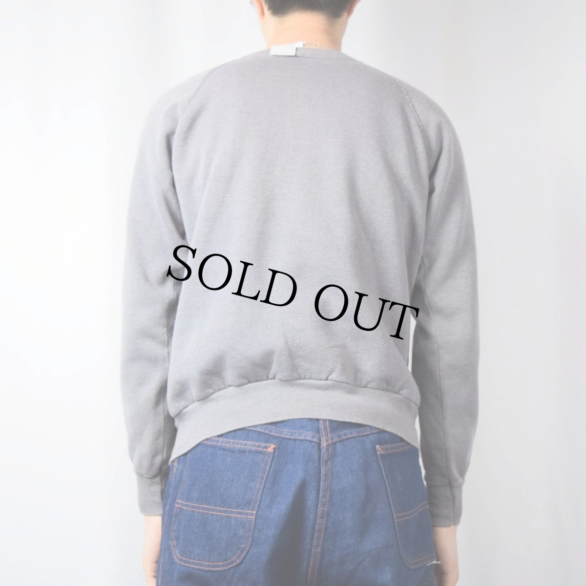 画像3: 80's Pannill USA製 無地ラグランスウェット L (3)