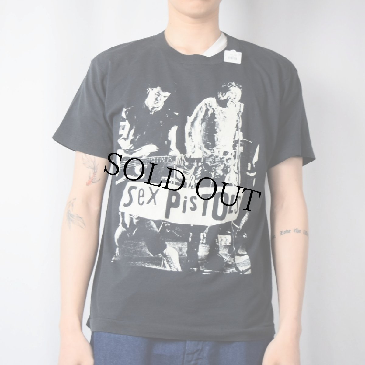 画像3: 80's Sex Pistols USA製 "God Save the Queen" パンクロックバンドTシャツ BLACK XL (3)