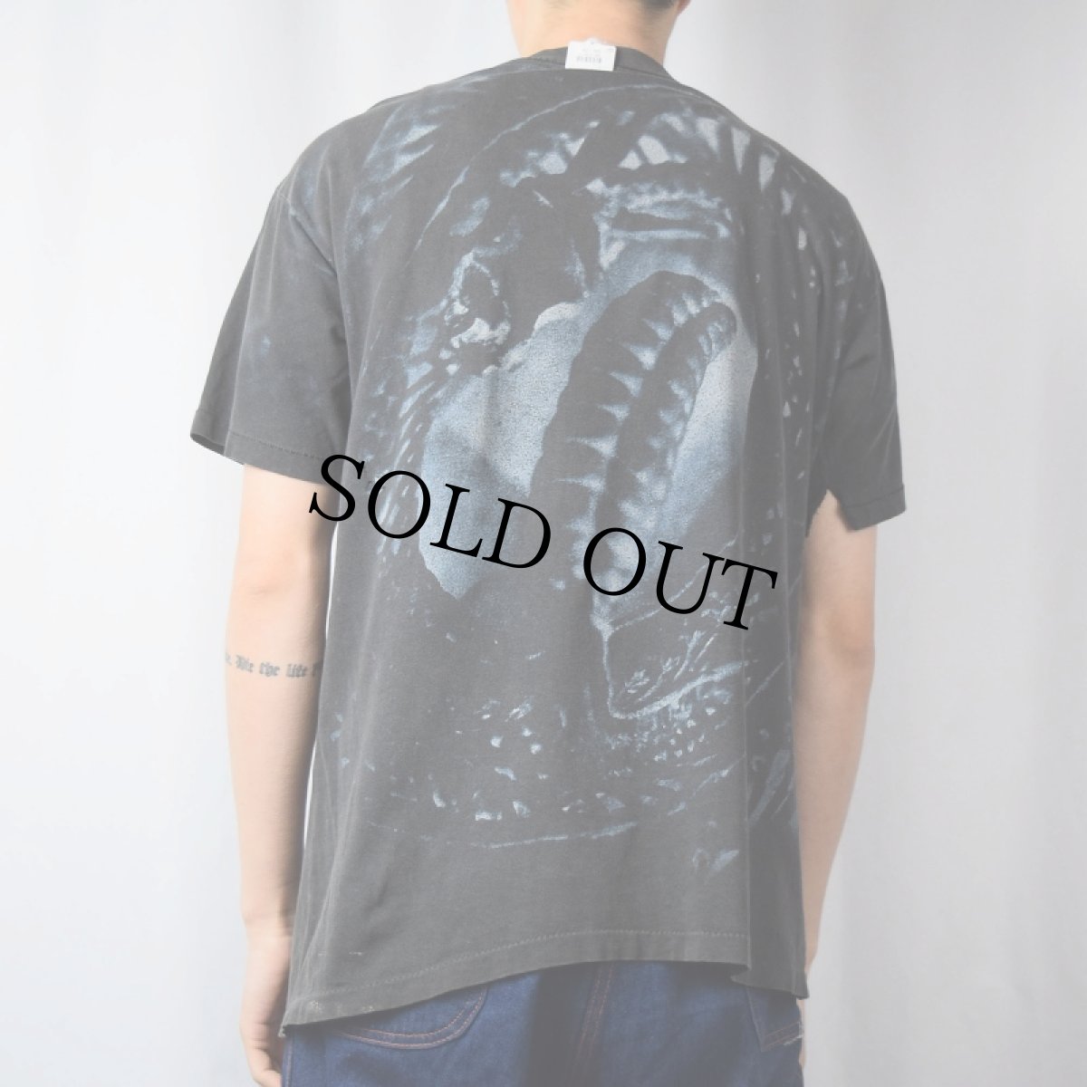 画像4: 90's PANTERA USA製 ヘヴィメタルバンド 大判プリントTシャツ BLACK XL (4)