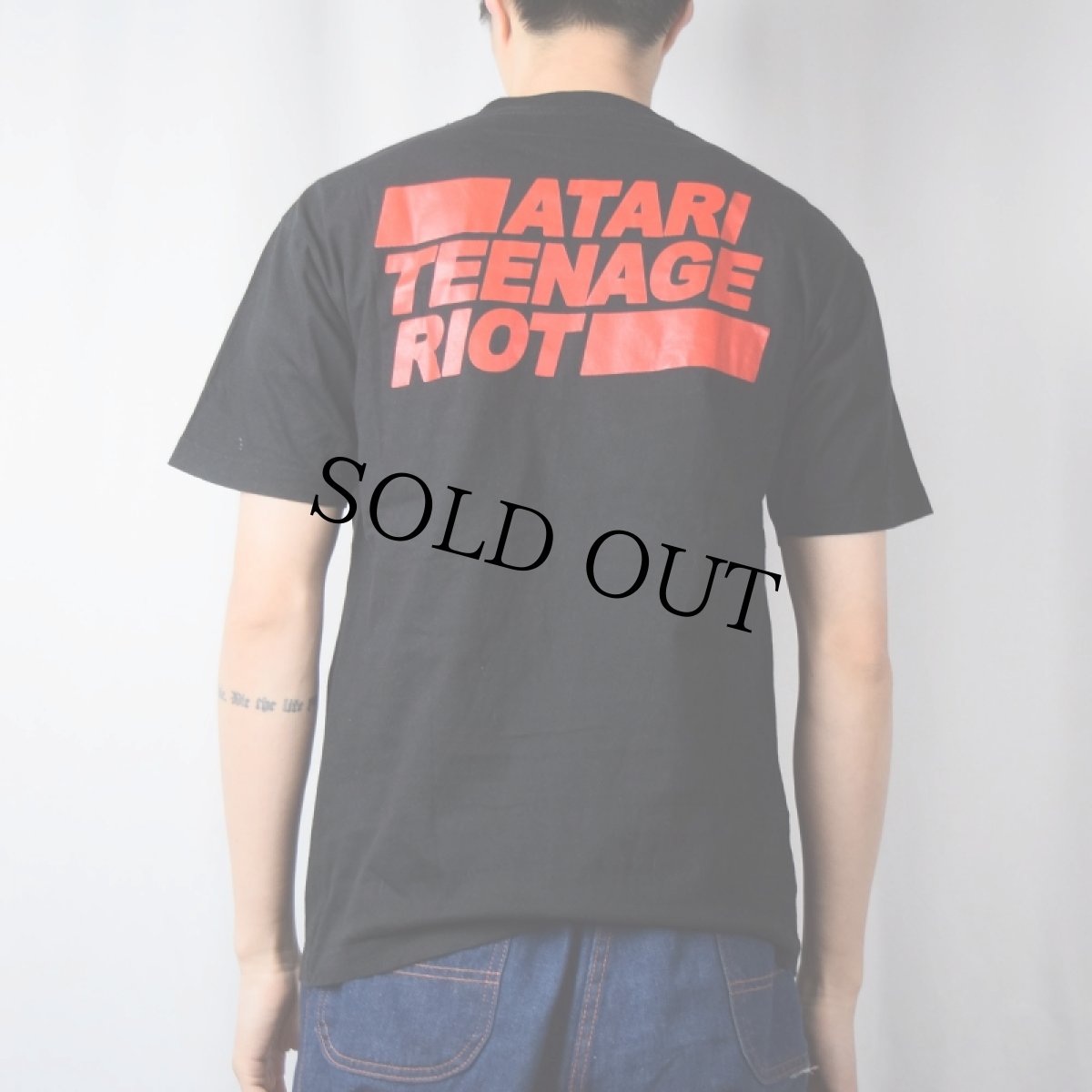 画像4: 90's ATARI TEENAGE RIOT デジタルハードコアバンドTシャツ BLACK (4)