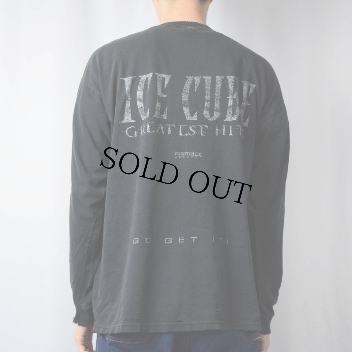 画像4: ICE CUBE "GREAT HITS" ヒップホップロンT BLACK XL (4)